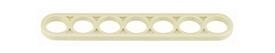 Gigo 7362-W10-D1S Platte staaf 7 gaten Grijs