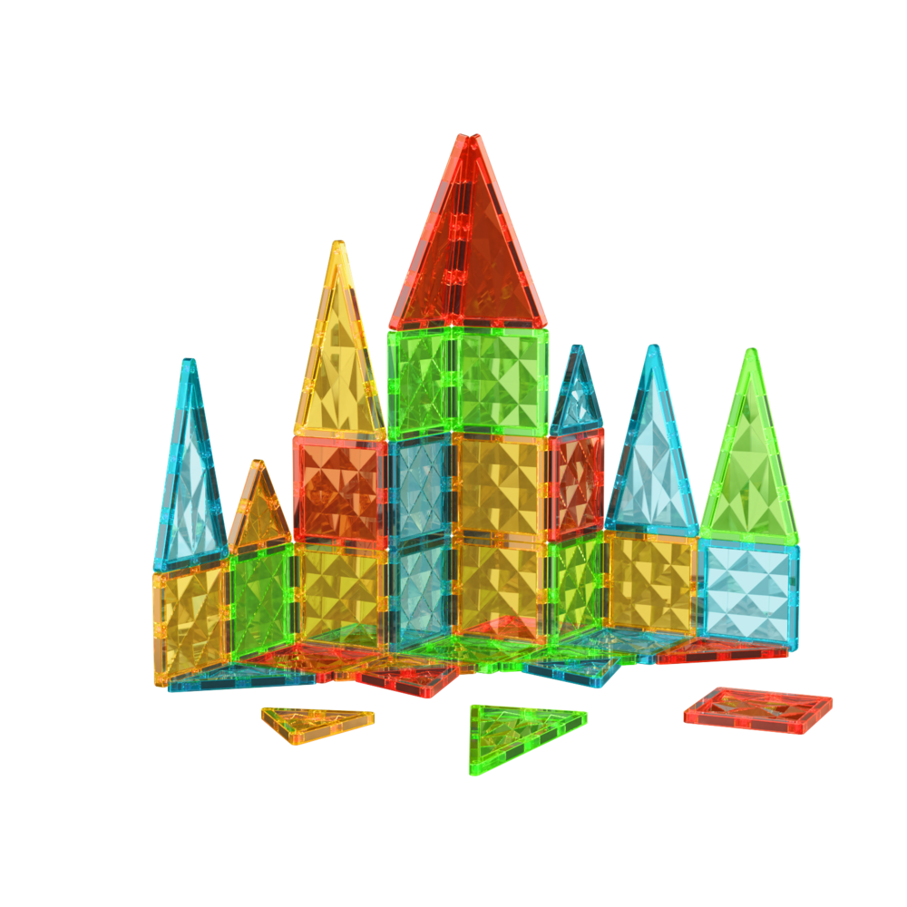 GEOMAG Magnetic Tiles Gems 44-delig