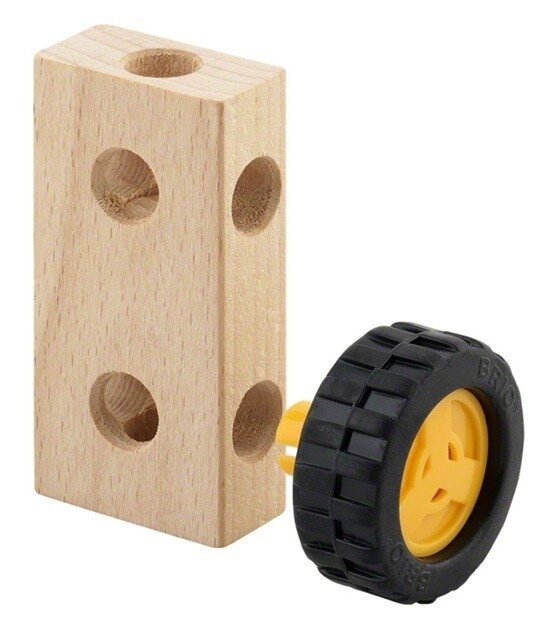 Detailfoto van Brio wielen en assen &ndash; bouw voertuigen die echt kunnen rijden