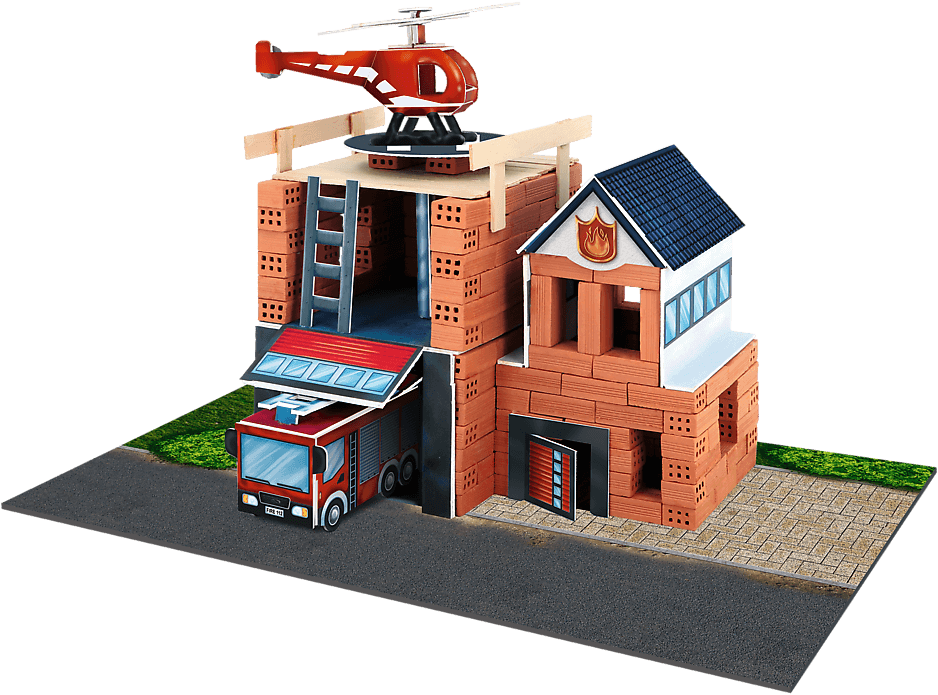 Brick Trick Brandweerkazerne Bouwset