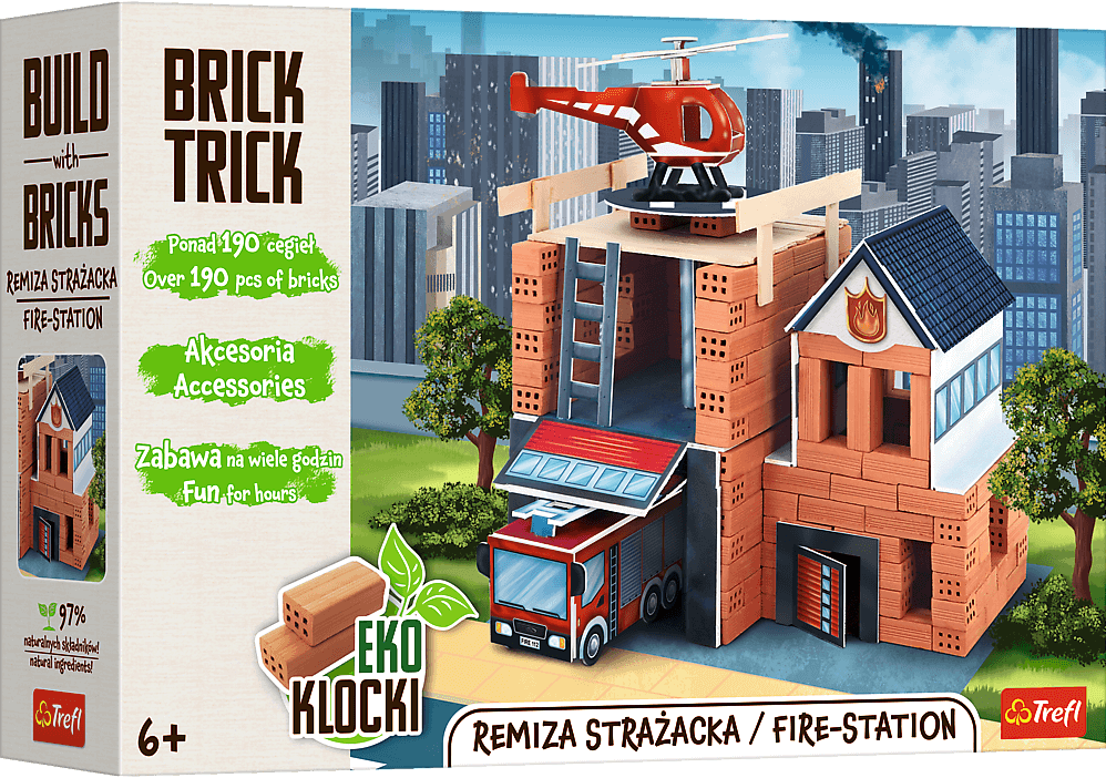 Brick Trick Brandweerkazerne Bouwset