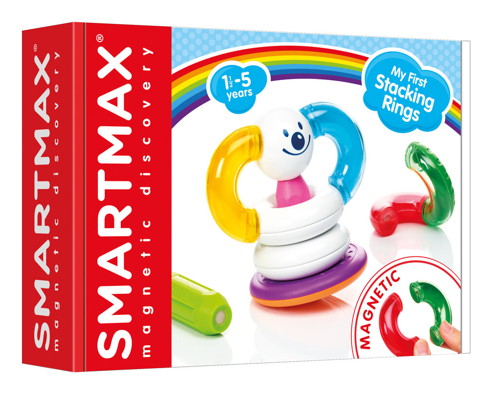 SmartMax My First Stacking Rings kleurrijk magnetisch speelgoed