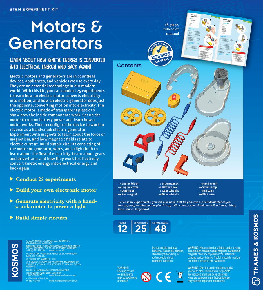 Verpakking Energie &amp; Motor Ontdekkingsset voor kinderen 8-14 jaar