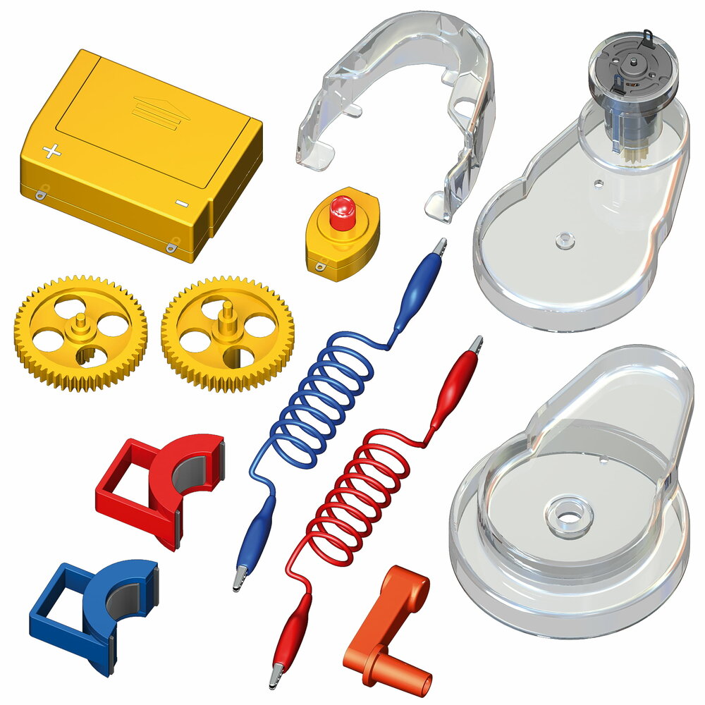 Motor en spoel onderdelen van Thames &amp; Kosmos set