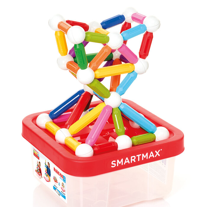SmartMax Build XXL kleurrijke magnetische bouwset in actie