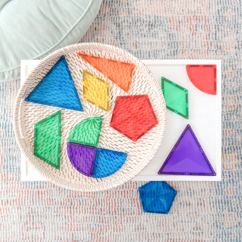 Detailfoto Connetix magnetische bouwtegels &ndash; geometrische vormen