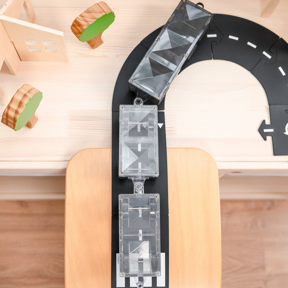 Connetix Magnetische Bouwtegels &ndash; Rainbow Transport Pack in actie