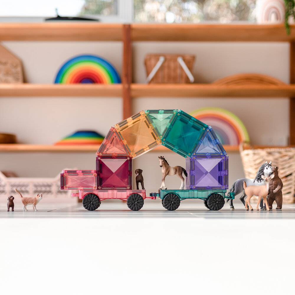 Magnetische bouwtegels in pastelkleuren &ndash; Connetix Mega Pack