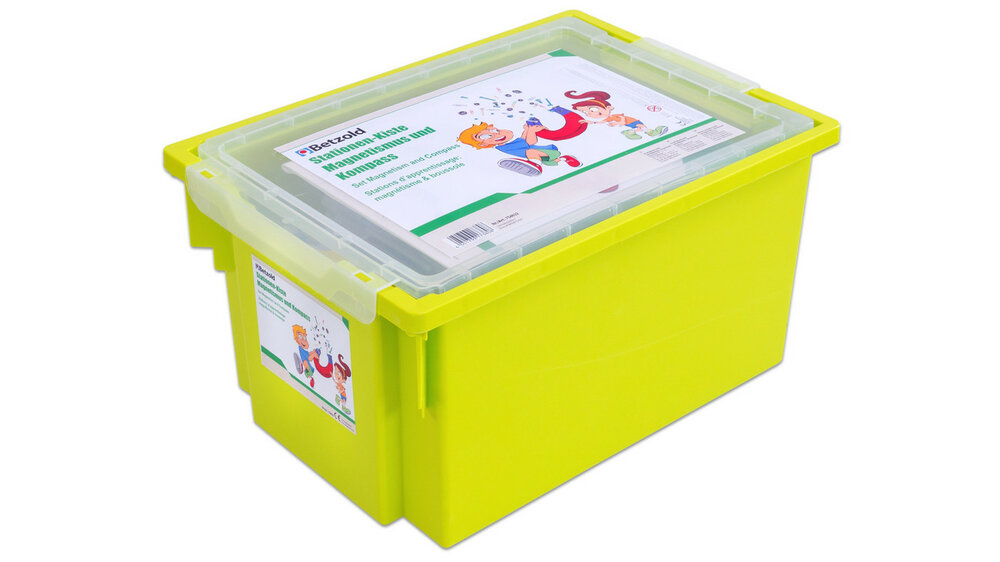 Complete Magnetische Proefjesbox van Betzold met magneten, kompassen en lesmateriaal voor natuurkunde-experimenten