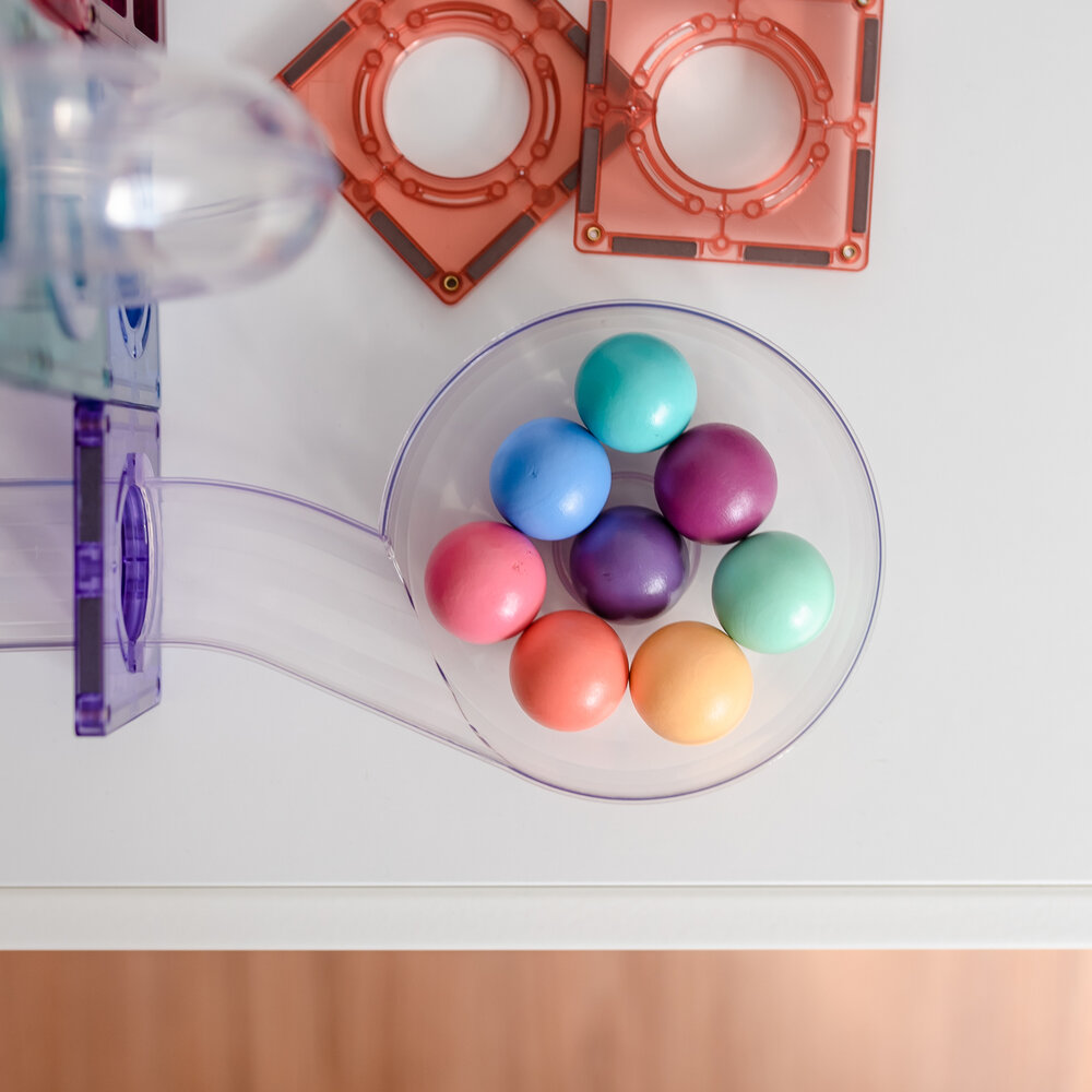 Magnetische bouwtegels accessoires Connetix Ball Pack pastelkleuren