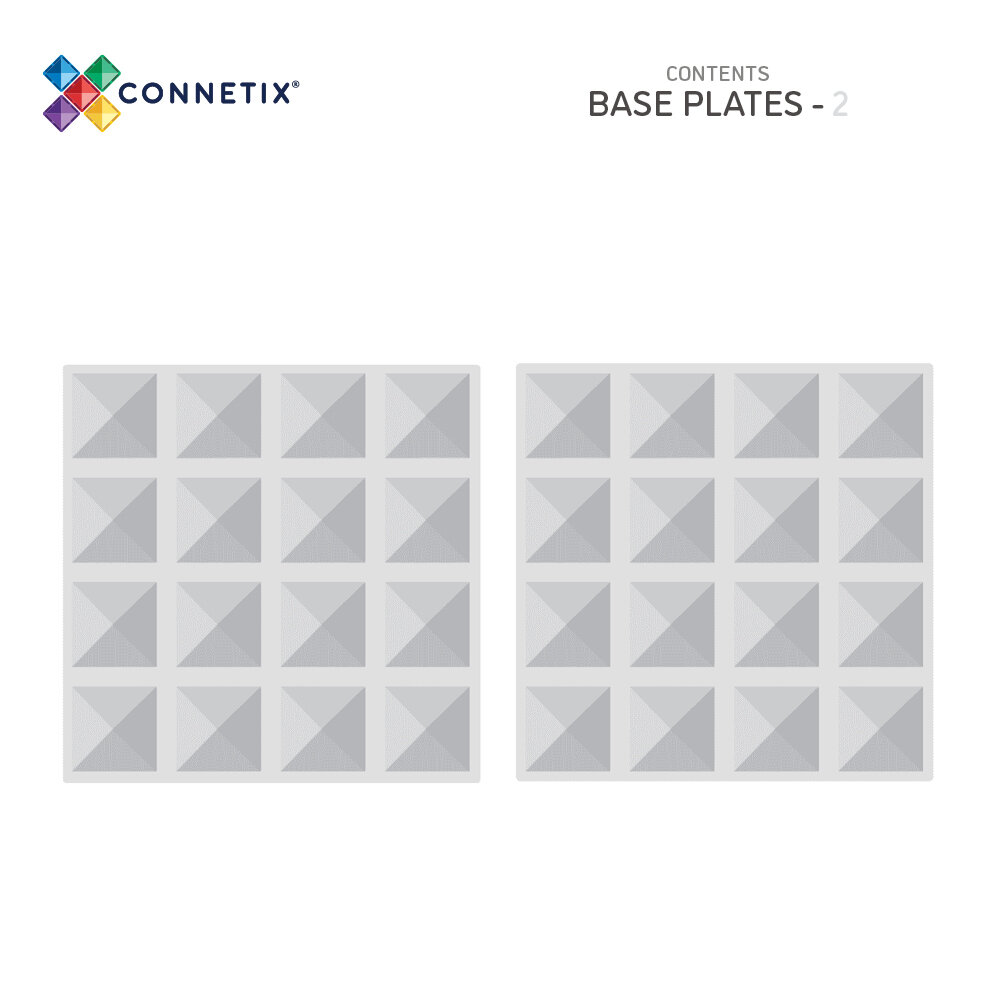 Connetix Clear Bodemplaten transparant detailfoto