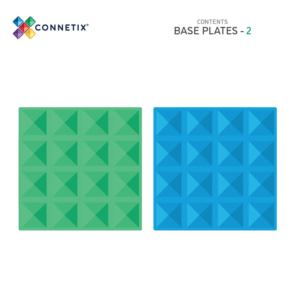 Connetix Bodemplaten Blauw &amp; Groen detailfoto