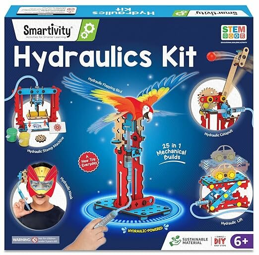 Smartivity Hydraulisch Bouwavontuur verpakking met onderdelen