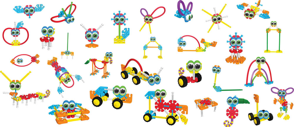 Kid K&rsquo;Nex Build a Bunch &ndash; voorbeeldmodellen en handleiding