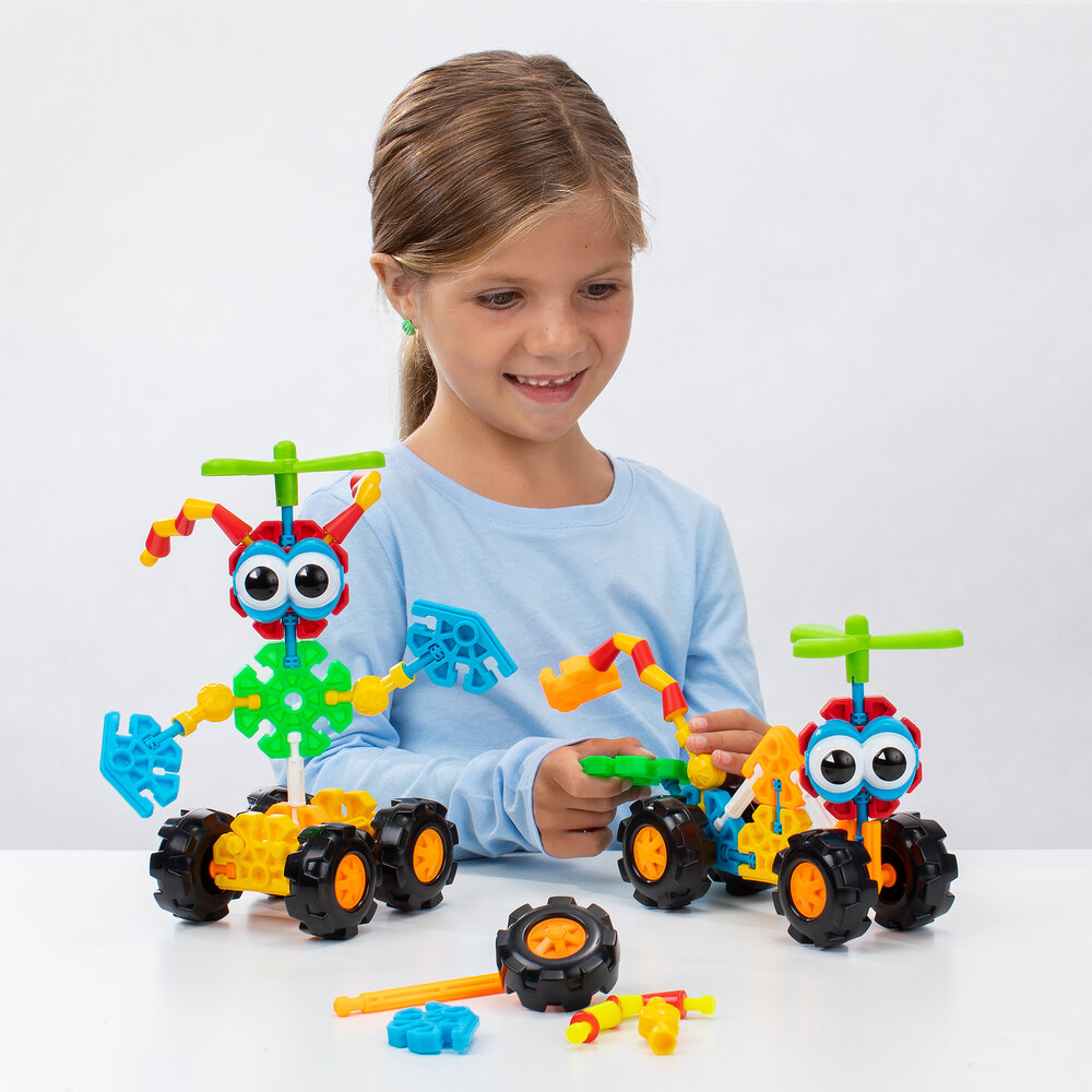 Kid K&rsquo;Nex Zoomin Buddies &ndash; kind bouwt rijdend figuurtje