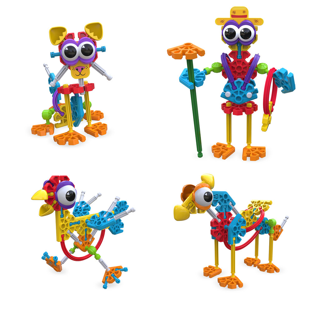 Kid K&rsquo;Nex Farmin Friends &ndash; vrolijke bouwfiguren op tafel