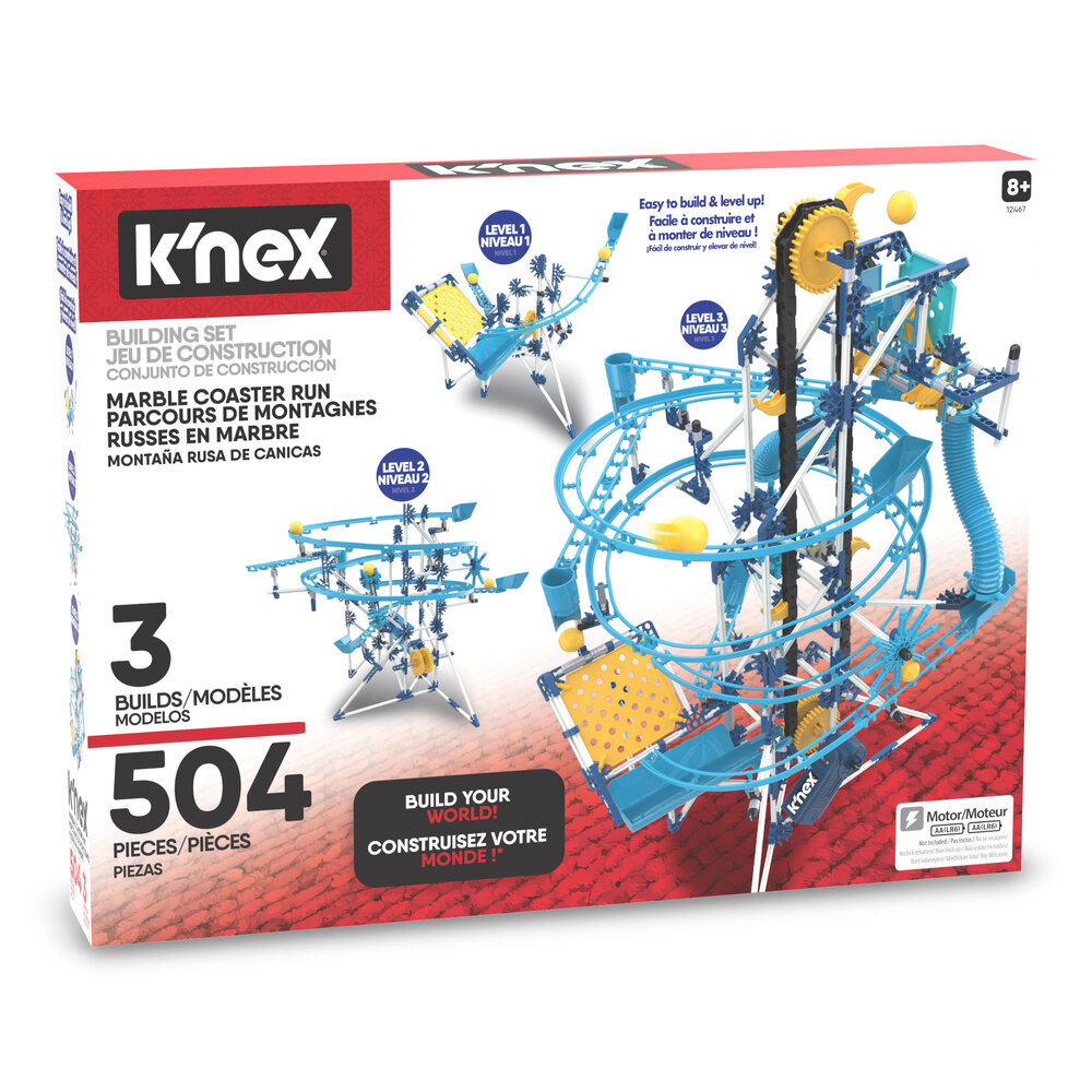 K&rsquo;Nex Knikkerbaan met Motor &ndash; doos met 504 onderdelen