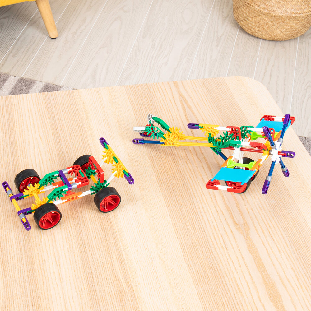 Detailfoto K&rsquo;Nex Custom Cruisers &ndash; verbindingsstukken en flexibele staven