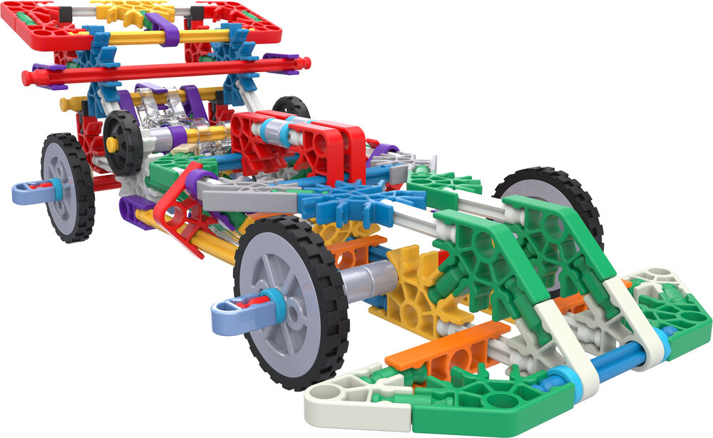 K&rsquo;Nex Motorized Bouwset &ndash; 325-delig detailfoto van motor en connectoren