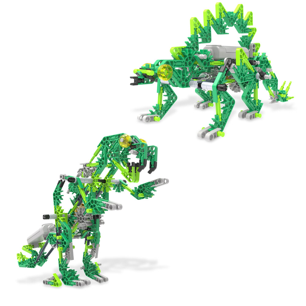 K&rsquo;Nex Dynamic Dinos &ndash; 225-delig detailfoto van bewegend dino-mechanisme