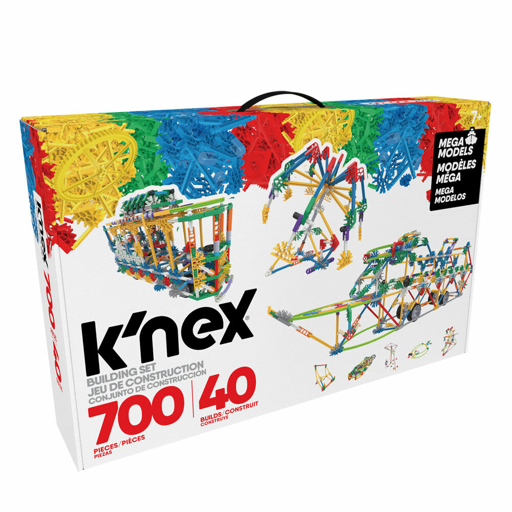 Verpakking van K&rsquo;Nex Classic Bouwset 40 Modellen &ndash; 700-delig met inhoud
