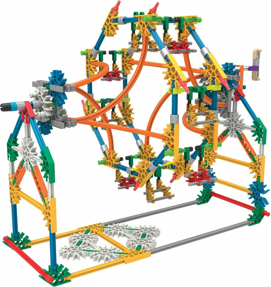 Speelsituatie thuis met K&#039;Nex Build &amp; Learn Swing Ride &ndash; 486-delig