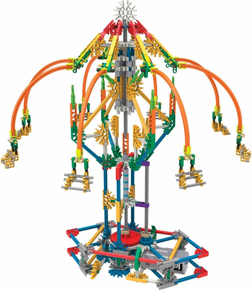 K&#039;Nex Build &amp; Learn Swing Ride &ndash; 486-delig opgebouwd swingmodel