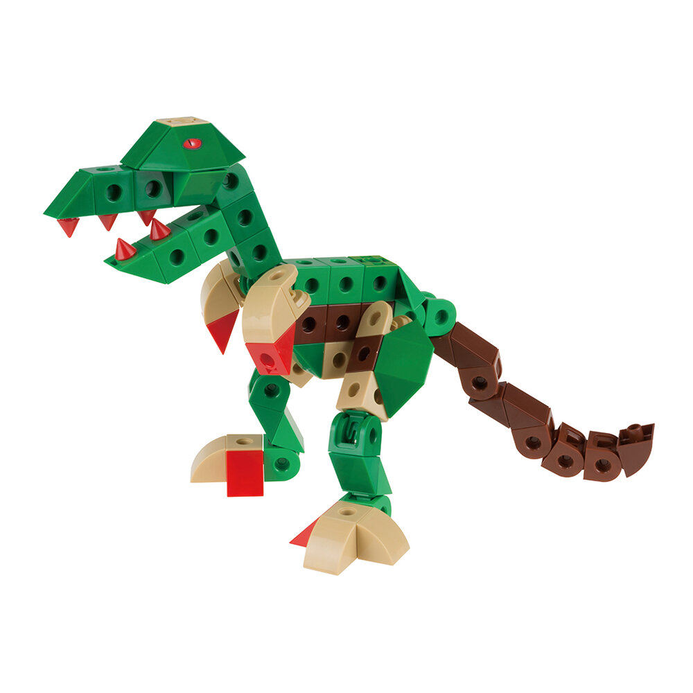 Gigo Toys Dino Park hoofdfoto met gebouwde dino-modellen