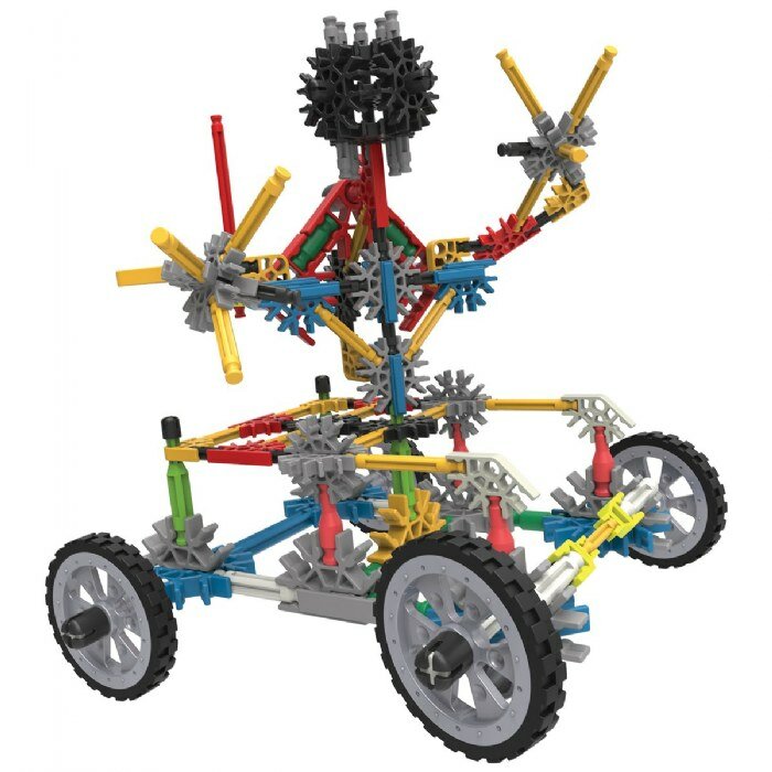 K&rsquo;Nex Imagine Creation 50 modellen voertuig gebouwd met kleurrijke onderdelen en wielen