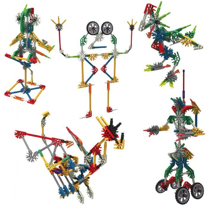 K&rsquo;Nex Imagine Creation 50 modellen voorbeeldmodellen opgebouwd 