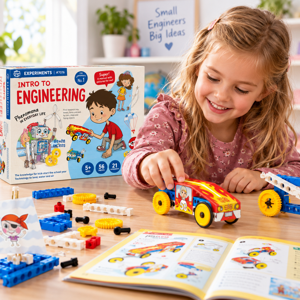Kinderen ontdekken techniek met Gigo 7076