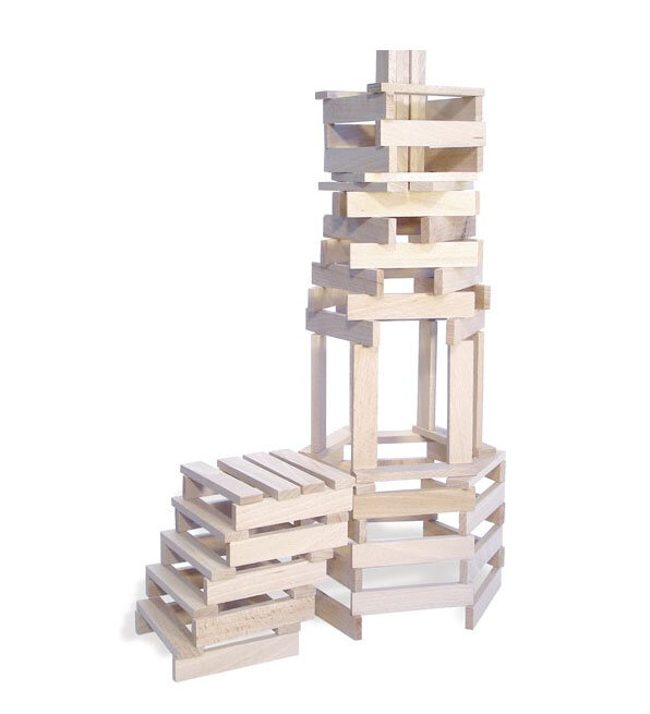 BATiBLOC-classic 200 natuurlijke houten plankjes