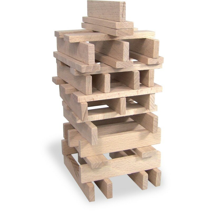 BATiBLOC-classic 100 natuurlijke houten plankjes