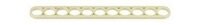 Gigo 7362-W10-D2S Platte staaf 11 gaten