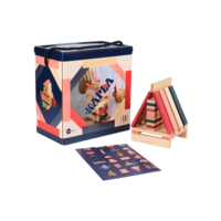 Kapla 120 Box Donkerblauw/Roze/Rood