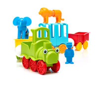 Trein met dieren bouwen met SmartMax onderdelen