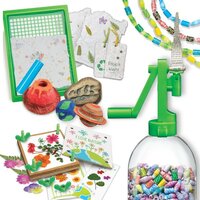 Gerecycled papier resultaat uit 4M knutselkit