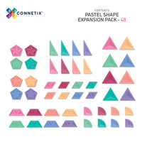 Connetix Magnetische Tegels Pastel Shape Expansion Pack 48-delig