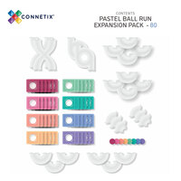 Inhoud Connetix Magnetische Tegels &ndash; Pastel Ball Run Expansion Pack 80-delig
