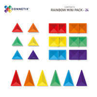 Connetix Mini Pack detail van magnetische bouwtegels