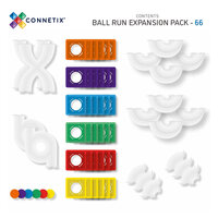 Uitbreiding knikkerbaan met Connetix Rainbow Ball Run Expansion Pack