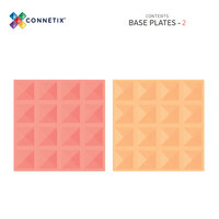 Connetix Lemon &amp; Peach bodemplaten detailfoto
