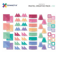 Connetix Pastel Creative Pack 120-delig detailfoto