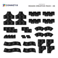 Connetix Creative Roads Pack 48-delig detailfoto wegdelen