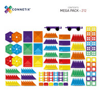 Connetix Rainbow Mega Pack kleurrijke bouwtegels detailfoto