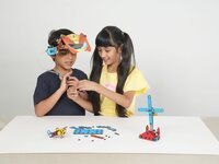 Kinderen bouwen samen Smartivity Hydraulisch Bouwavontuur