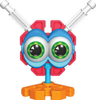 Detailfoto Kid K&rsquo;Nex onderdelen &ndash; ogen, staven en connectoren