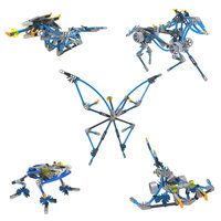 K&rsquo;Nex Cyborg Creatures verpakking met voorbeeldmodellen