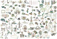 Meerdere modellen gebouwd met K&rsquo;Nex Classic Bouwset 100 Modellen &ndash; 863-delig