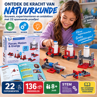 Gigo Newton's Experimenteerbox &ndash; STEM speelgoed met 22 natuurkunde-experimenten en 136 onderdelen vanaf 8 jaar